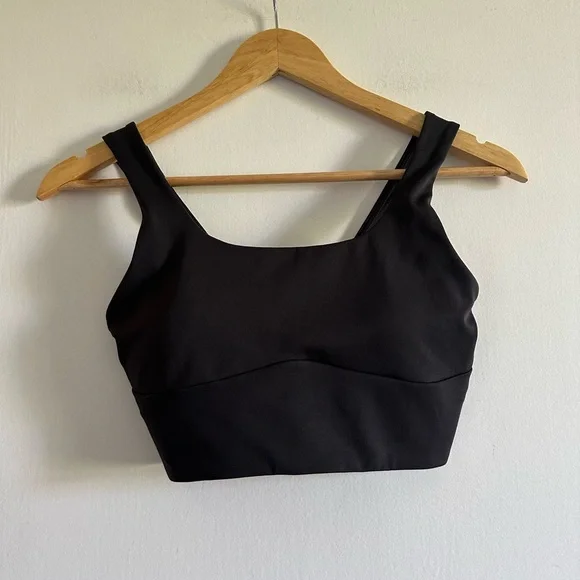 Gymshark Black Athletic Running Longline Sports Bra Medium Support size Small - Picture 6 of 10